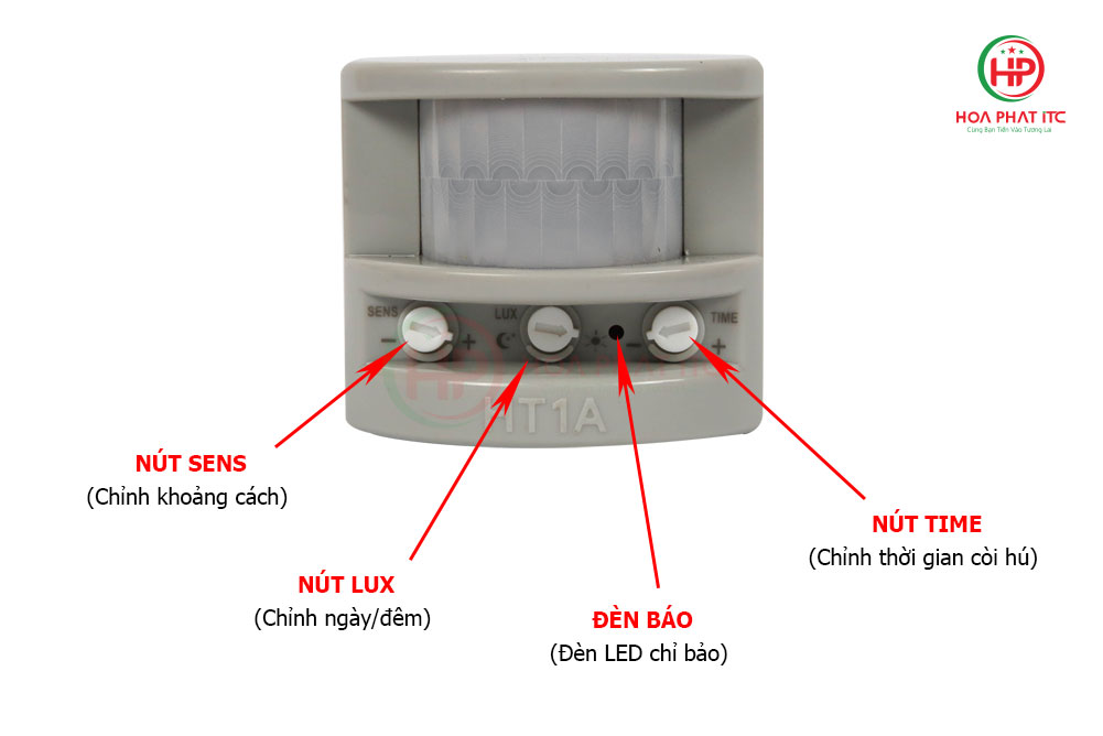 Báo động hồng ngoại 3 nút chỉnh HT1A-S