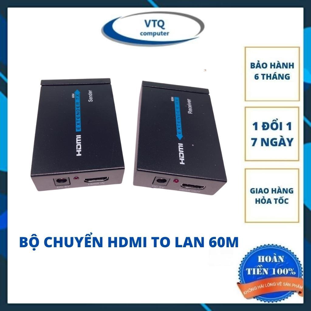 Bộ chuyển hdmi to lan 60m,Bộ kéo dài HDMI 60m qua cáp mạng LAN, HDMI to LAN 60m, HDMI Extender 60m RJ45