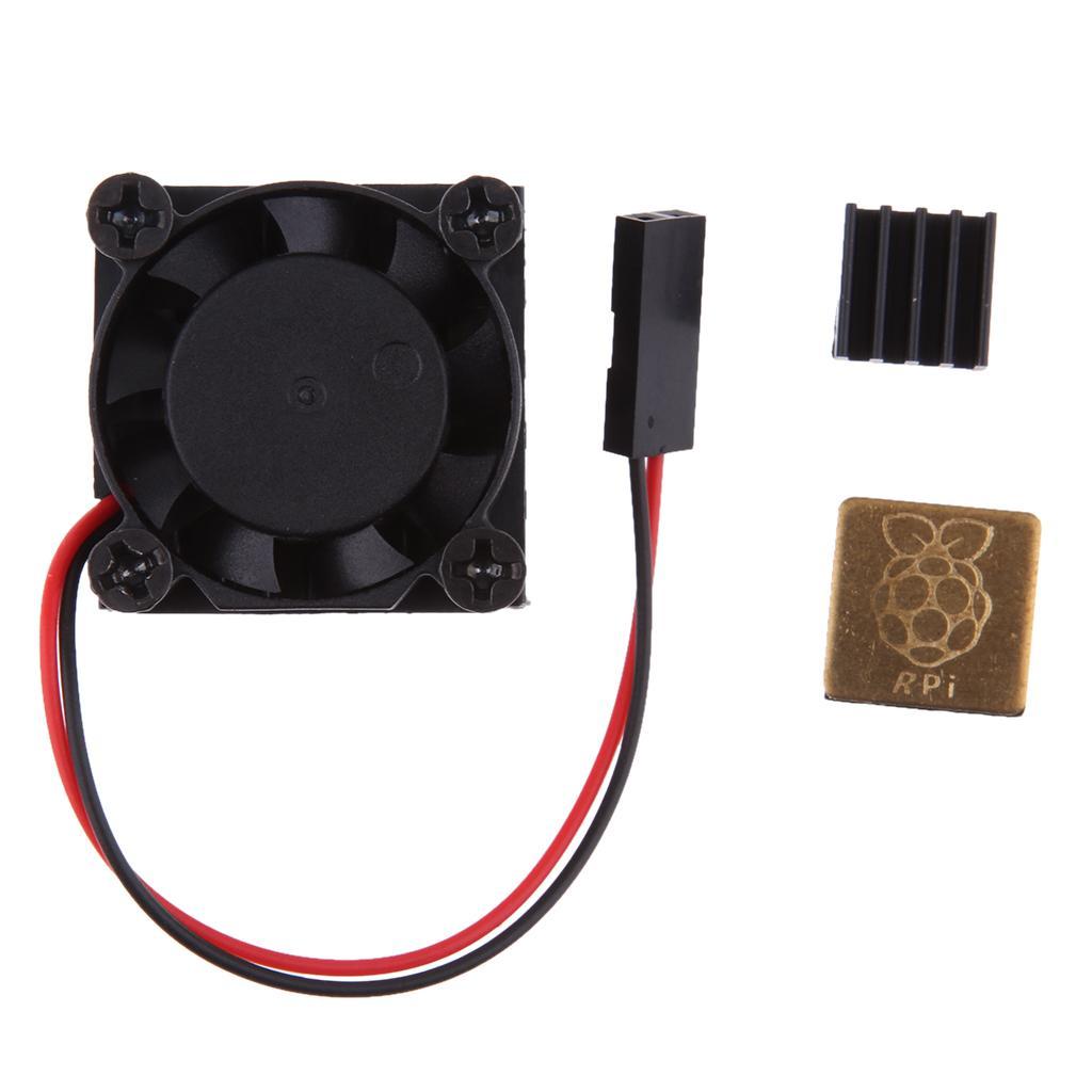 2Pcs Fan Heatsink kit + pre-applied thermal adhesive tape for Raspberry Pi 1