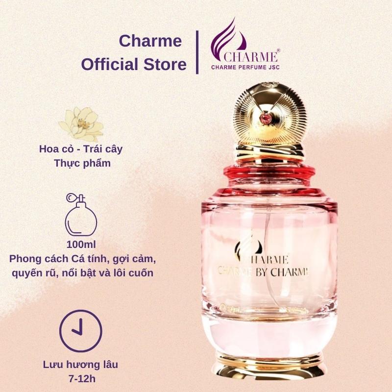 Nước hoa nữ cao cấp, lưu hương lâu, Charme By Charme, mùi hương nhẹ nhàng, thanh thoát, đầy tinh tế, 100ml