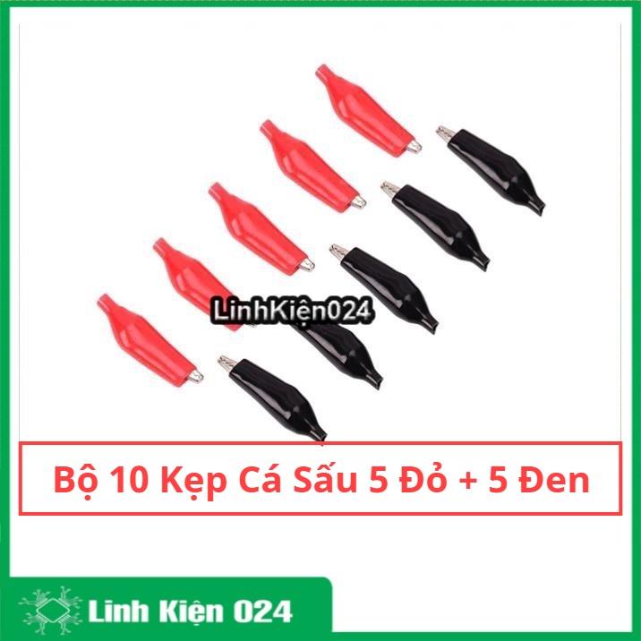 Combo 10 kẹp cá sấu kích thước tùy chọn