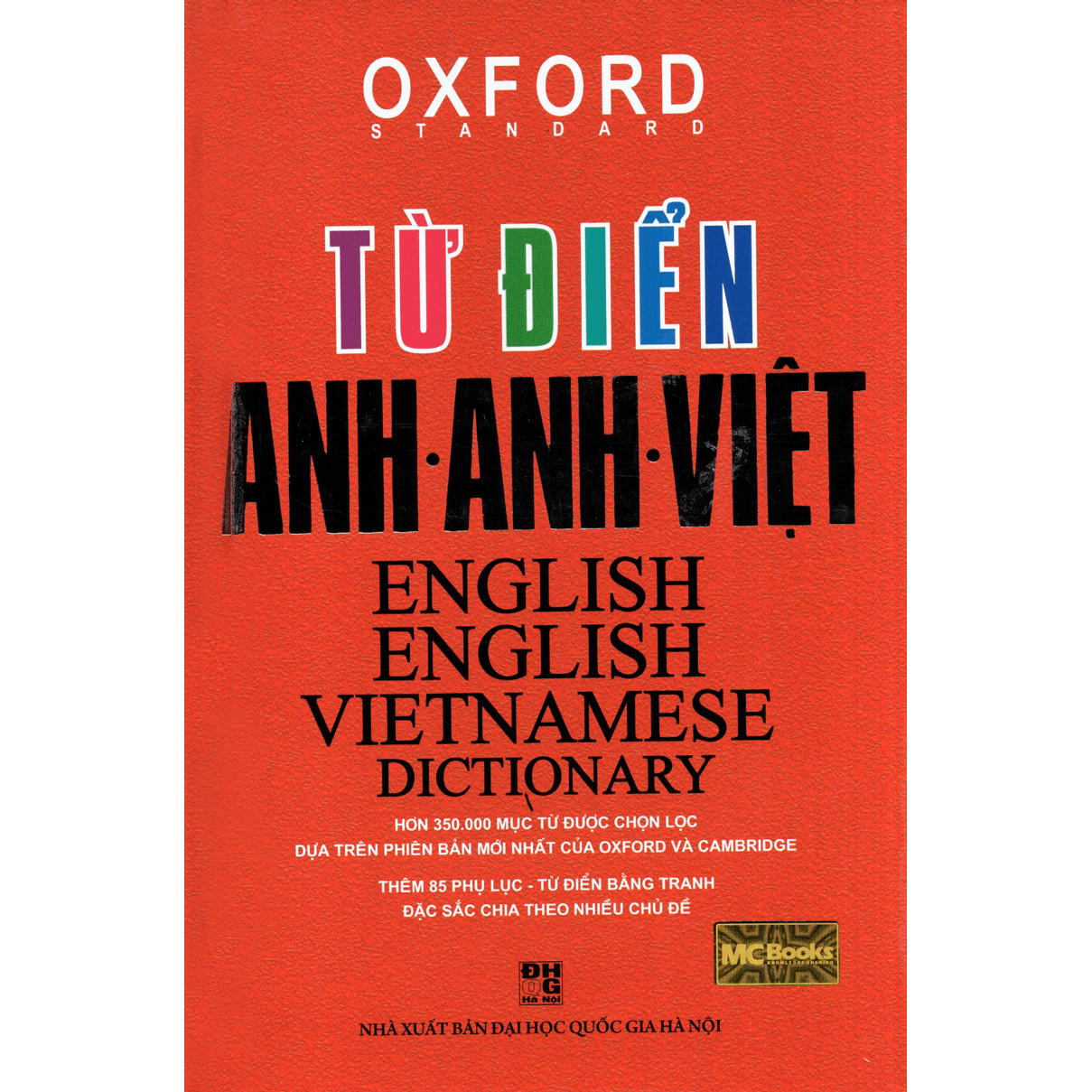 Từ Điển Anh - Anh - Việt (Bìa Cứng Màu Đỏ) (Quà Tặng: Bút Animal Kute')