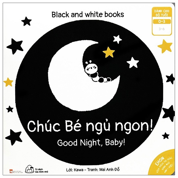 Ehon Kích Thích Thị Giác - Song Ngữ - Black and White Books - Combo Bộ 6 Quyển (Bé 0-3 Tuổi)