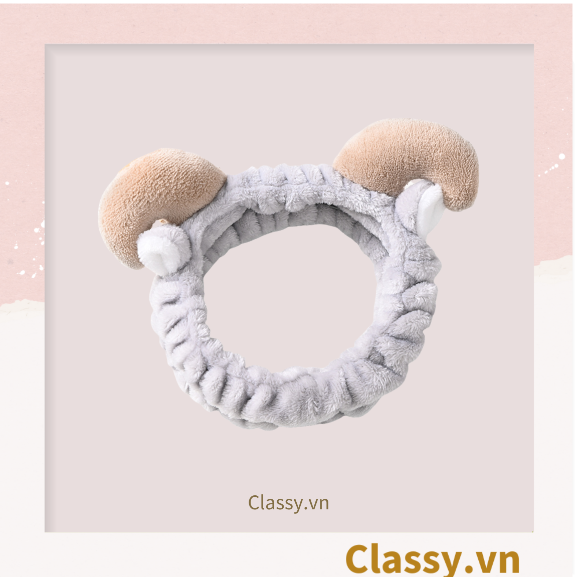 Băng Đô Rửa Mặt Và Băng Đô Cài Tóc  Classy Hình tuần lộc, sừng hươu, cua cực cute PK746