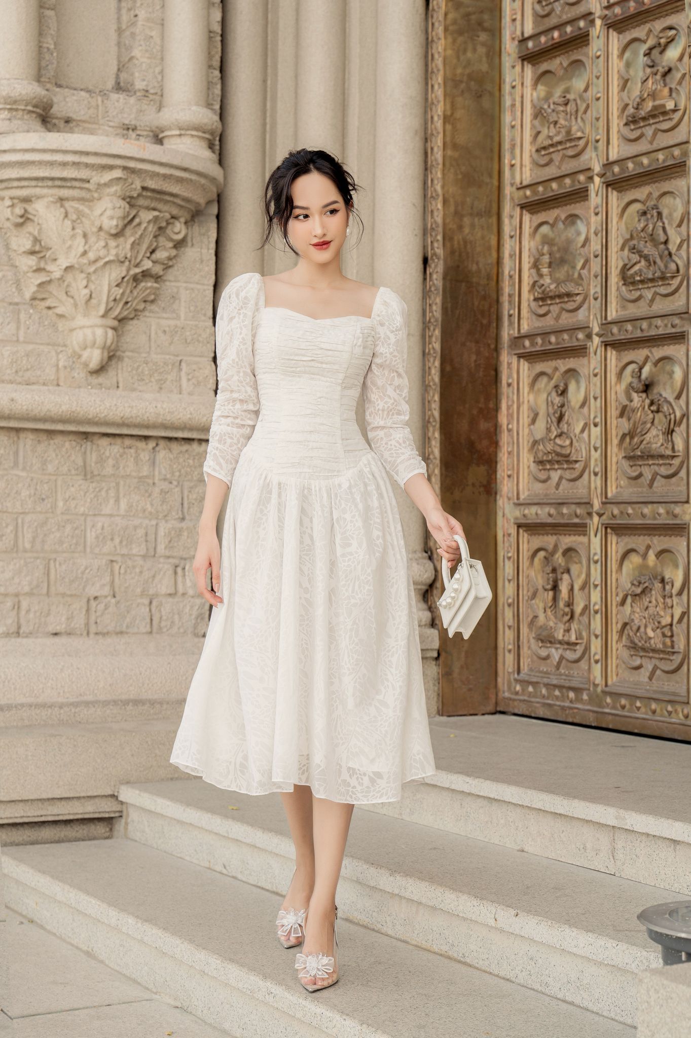 OLV - Đầm Natalie Ruched Dress