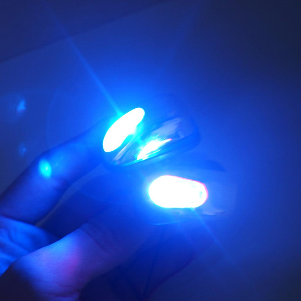 1 Pair Car Wiper Hood Windshield Water Spray Nozzle Washer with LED Light