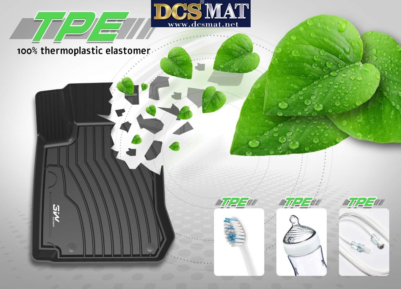 Thảm lót sàn xe ô tô Mercedes Ben E 2012+ chất liệu nhựa TPE thương hiệu DCSMAT cao cấp,thiết kế chuẩn form xe
