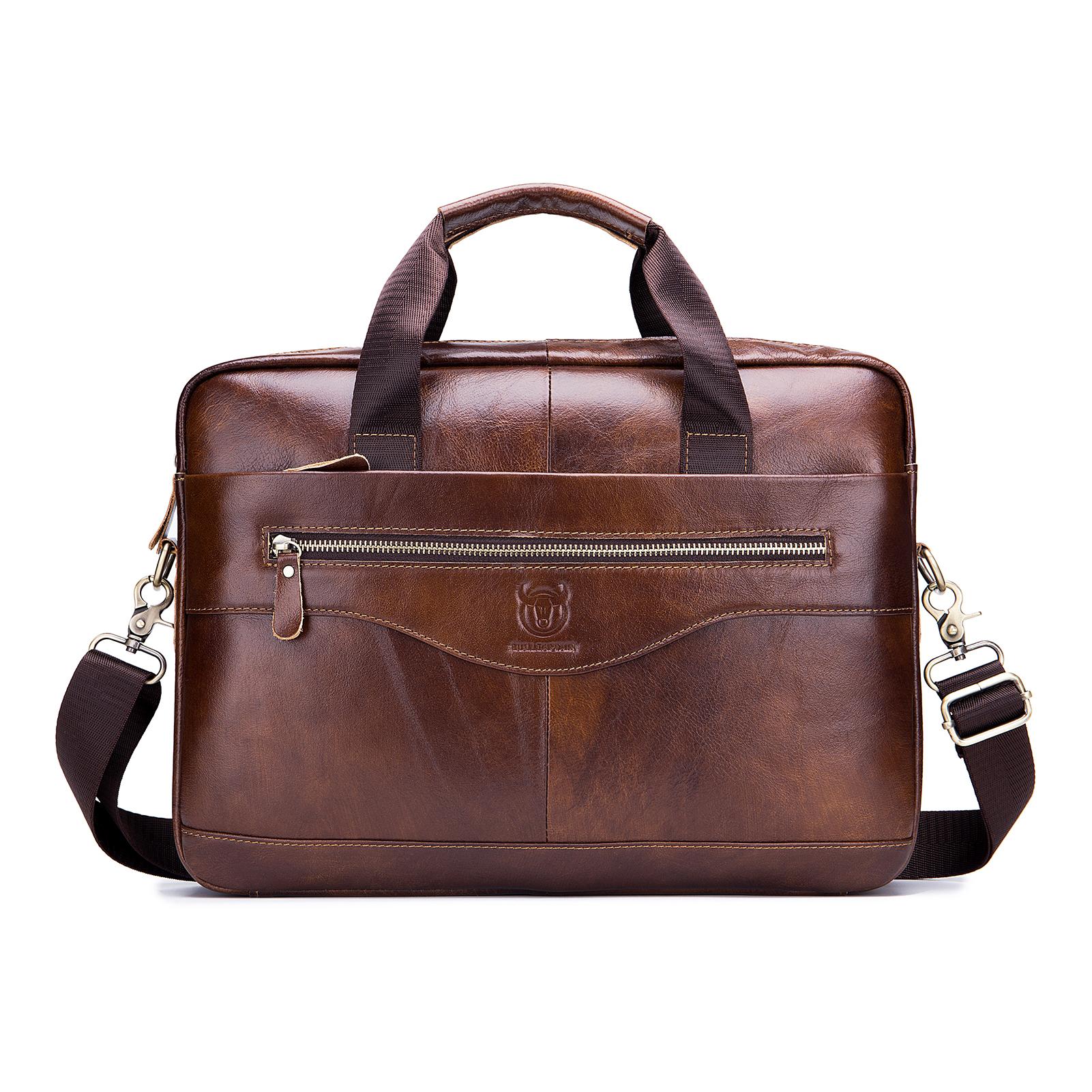 Men Leather Messenger Bag Satchel Bag Crossbody Shoulder Bag for Office School College Business Travel Bag