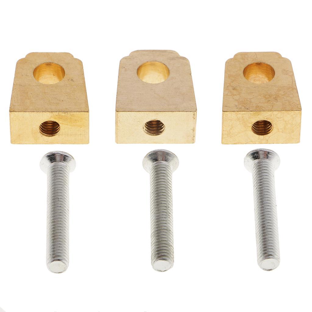 3 Sets Brass Upholstery Home Furniture Wooden Door Lock Hardware Accessories Replacement Parts Gold