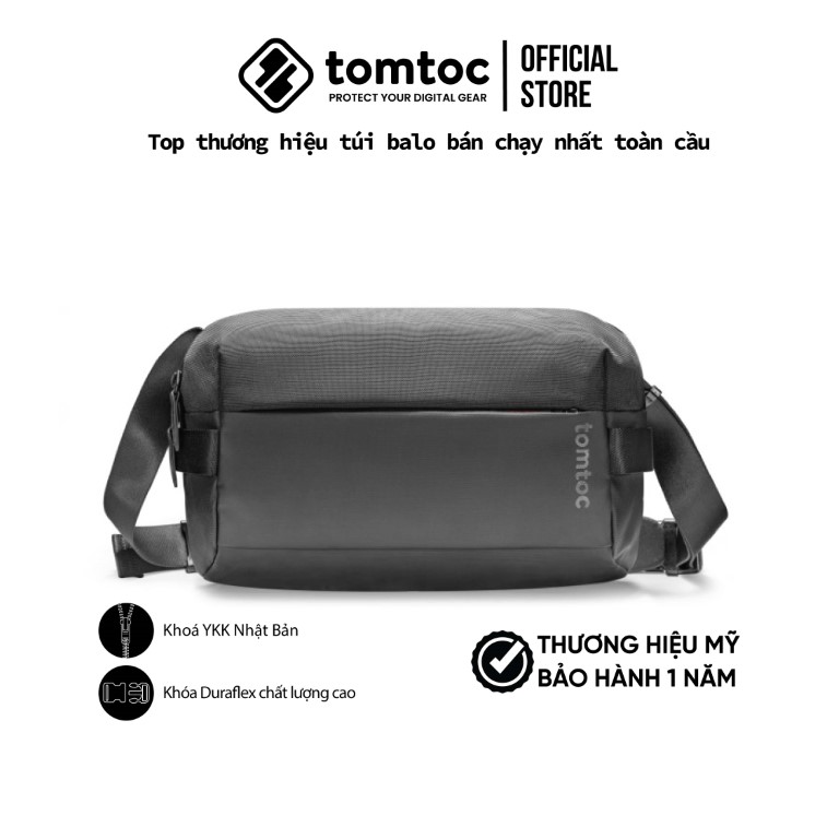 Túi đeo chéo Tomtoc Urban Codura Sling Bag Travel and Work 14 inch - Hàng chính hãng