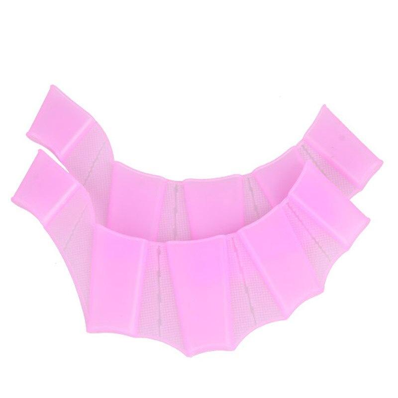 1 Pair Silicone Swimming Gloves Gear Fins Hand Web Flippers Training Women Men Kids Webbed Gloves For Swimming