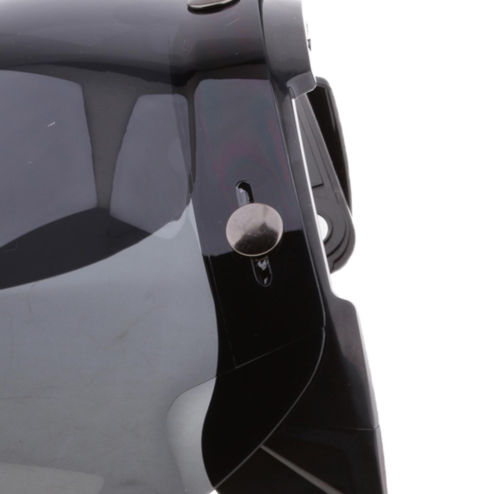 2x 3 Snap Button Up Visor - Bubble Lens, for Open Face Motorcycle