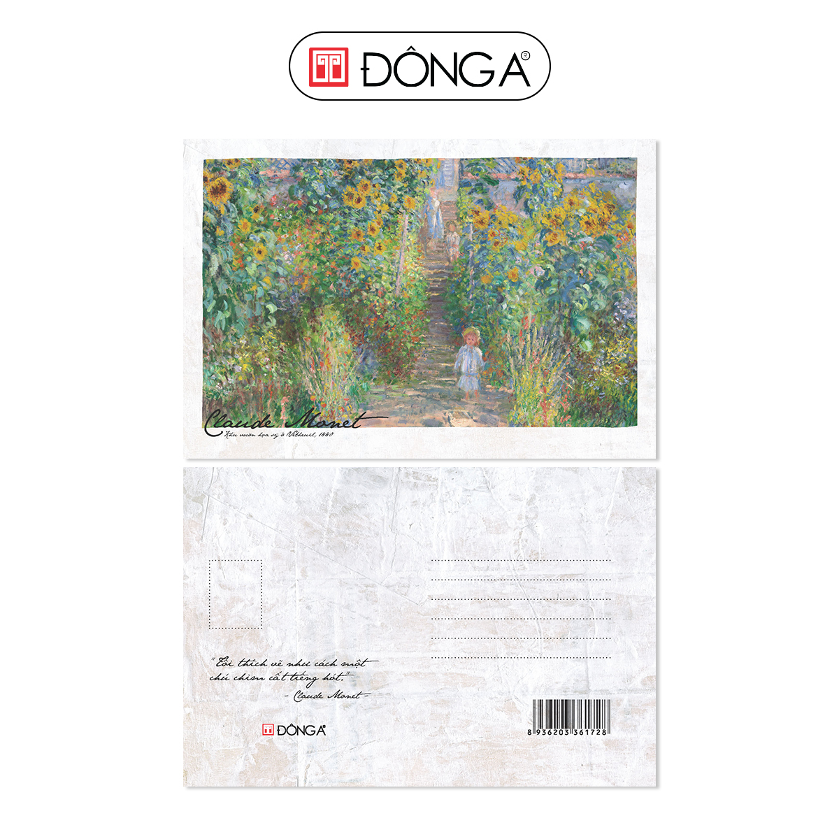 Combo 8 postcards Danh họa Van Gogh - Monet