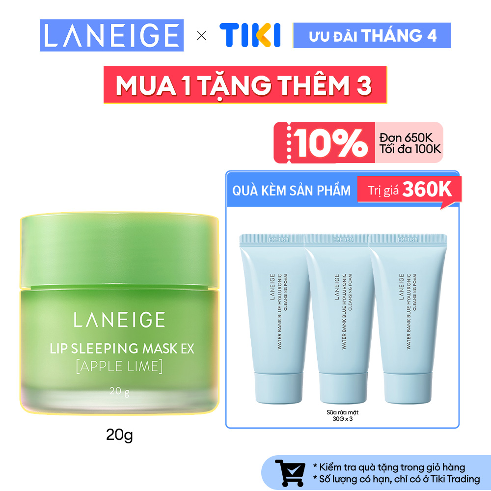 Mặt Nạ Ngủ Cho Môi Laneige Lip Sleeping Mask Apple Lime EX 20g