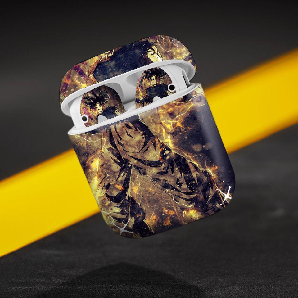Miếng dán skin cho AirPods in hình Dragon Ball - Goku Ultra Instinct - 7vnr86