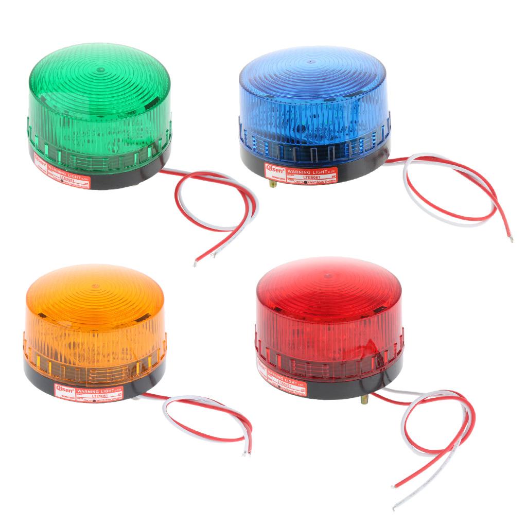 24V Luôn Cảnh Báo Tín Hiệu Tròn Đèn Hiệu Ngành Công Nghiệp Đèn Nhà Xưởng Đỏ