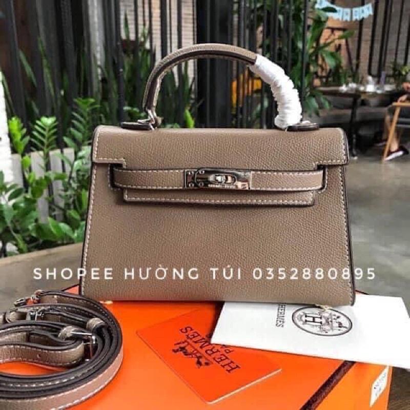 Túi Hờ Mờ 1 quai mini size 19 khoá vàng bản chất đẹp