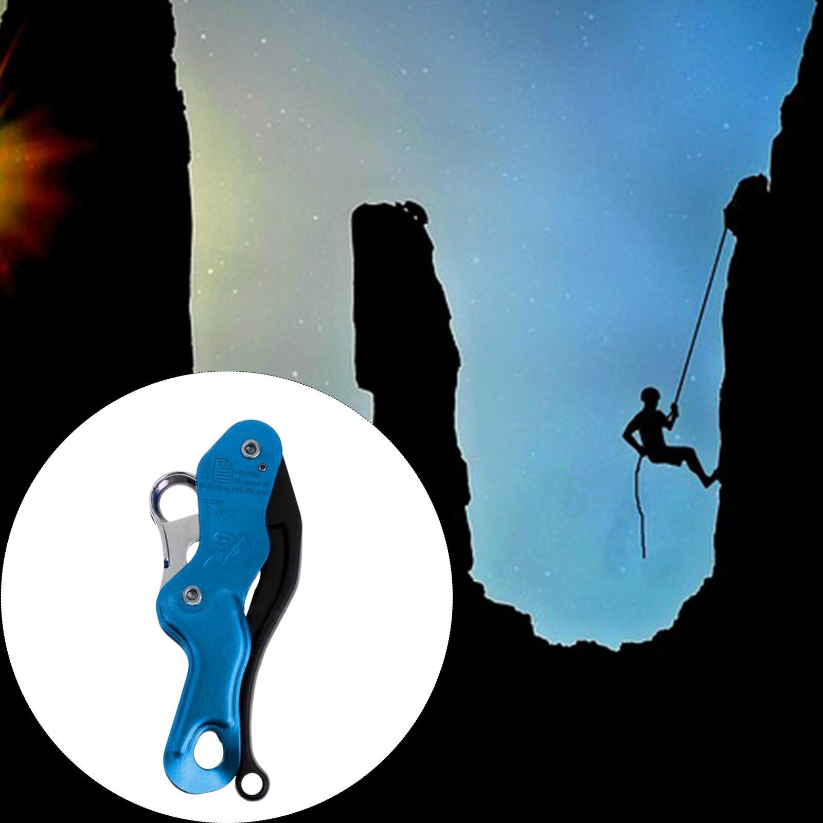 Outdoor Rock Climbing Descender Self Braking Rappelling Gear for Downhill