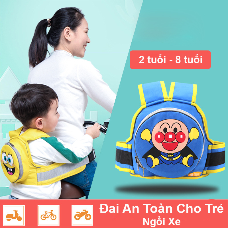 Đai an toàn cho bé ngồi xe máy, xe đạp - Đai địu em bé