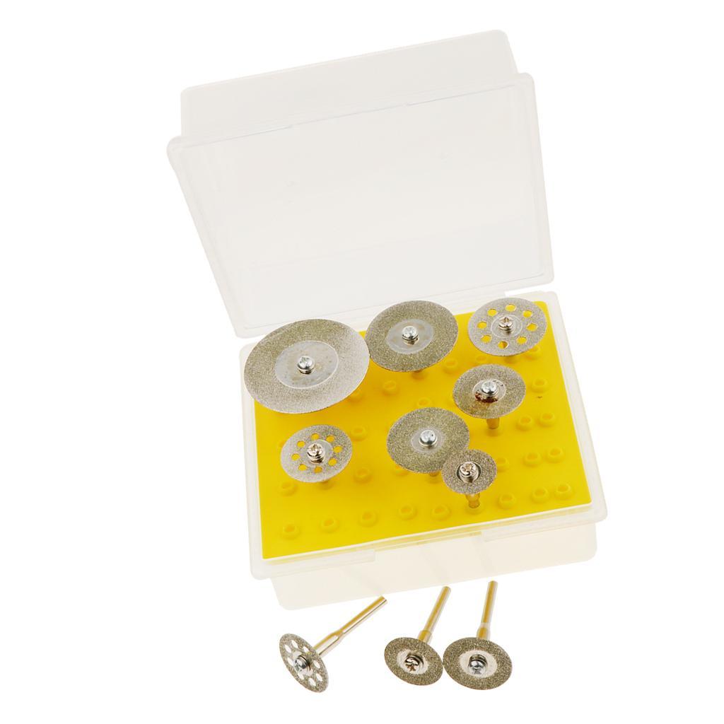 Diamond Coated Cutting Wheels Saw Blades Disc Rotary Tool Kit Handle 3.17mm