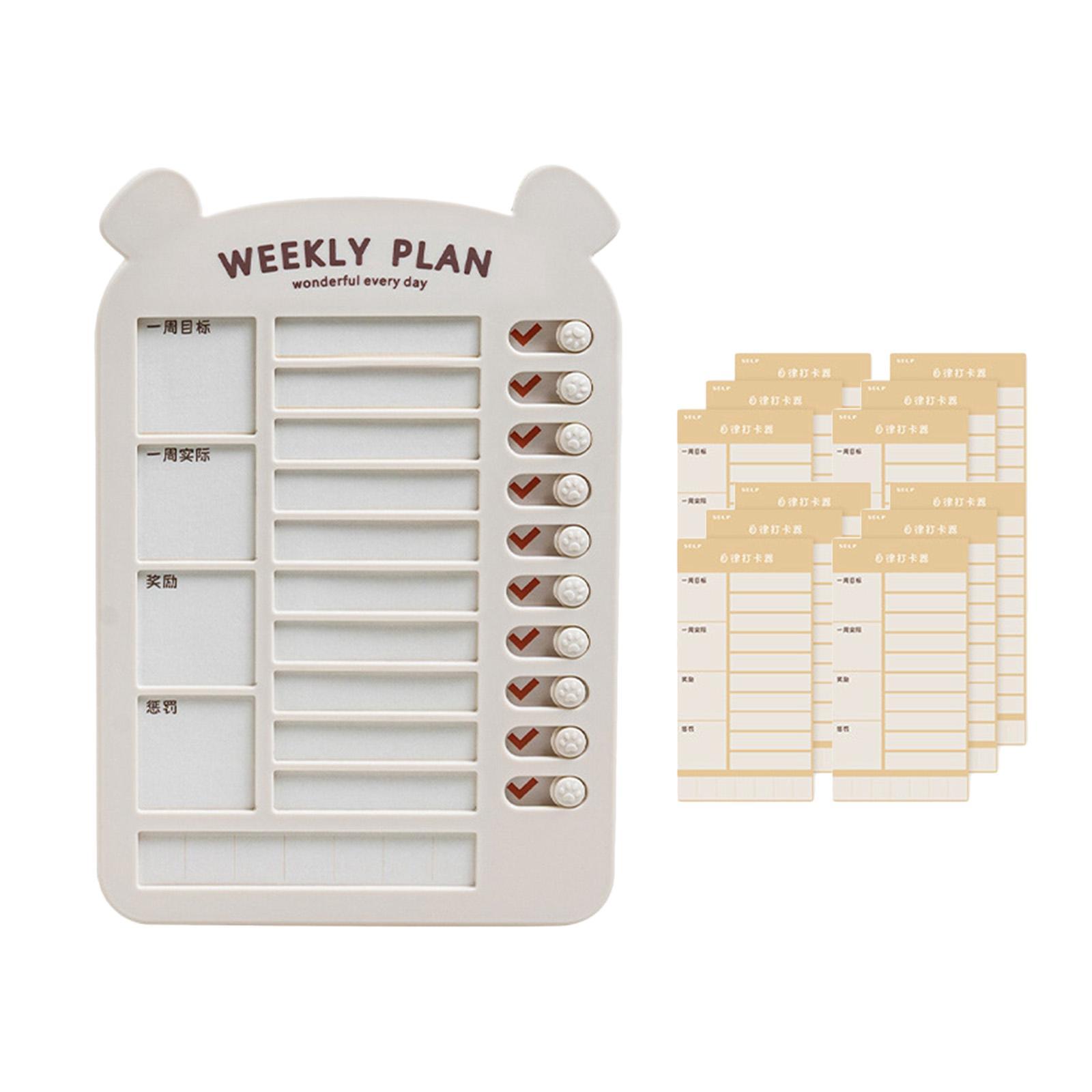 List Board Daily Task Planning Board Chart Memo for RV Office Home