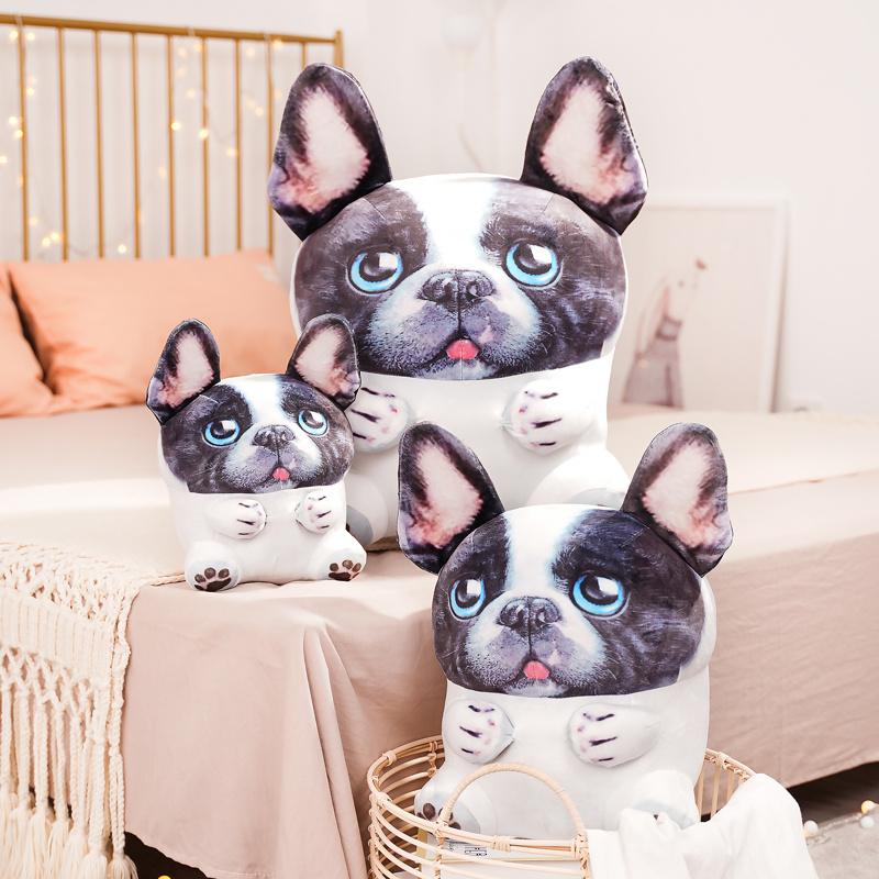 Dễ Thương Pháp Bulldog Sang Trọng Đồ Chơi Thú Nhồi Bông Sang Trọng Chó Búp Bê Gối Đệm Mềm Mại Trẻ Em Bé Gái Quà Tặng