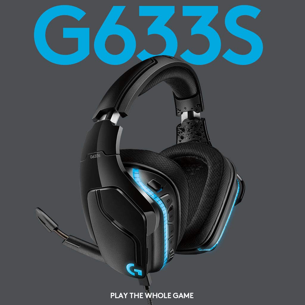 Tai nghe gaming RGB có dây Logitech G633s - Âm vòm 7.1, Mic to rõ - Hàng chính hãng