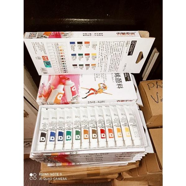 Set màu vẽ cọ bản