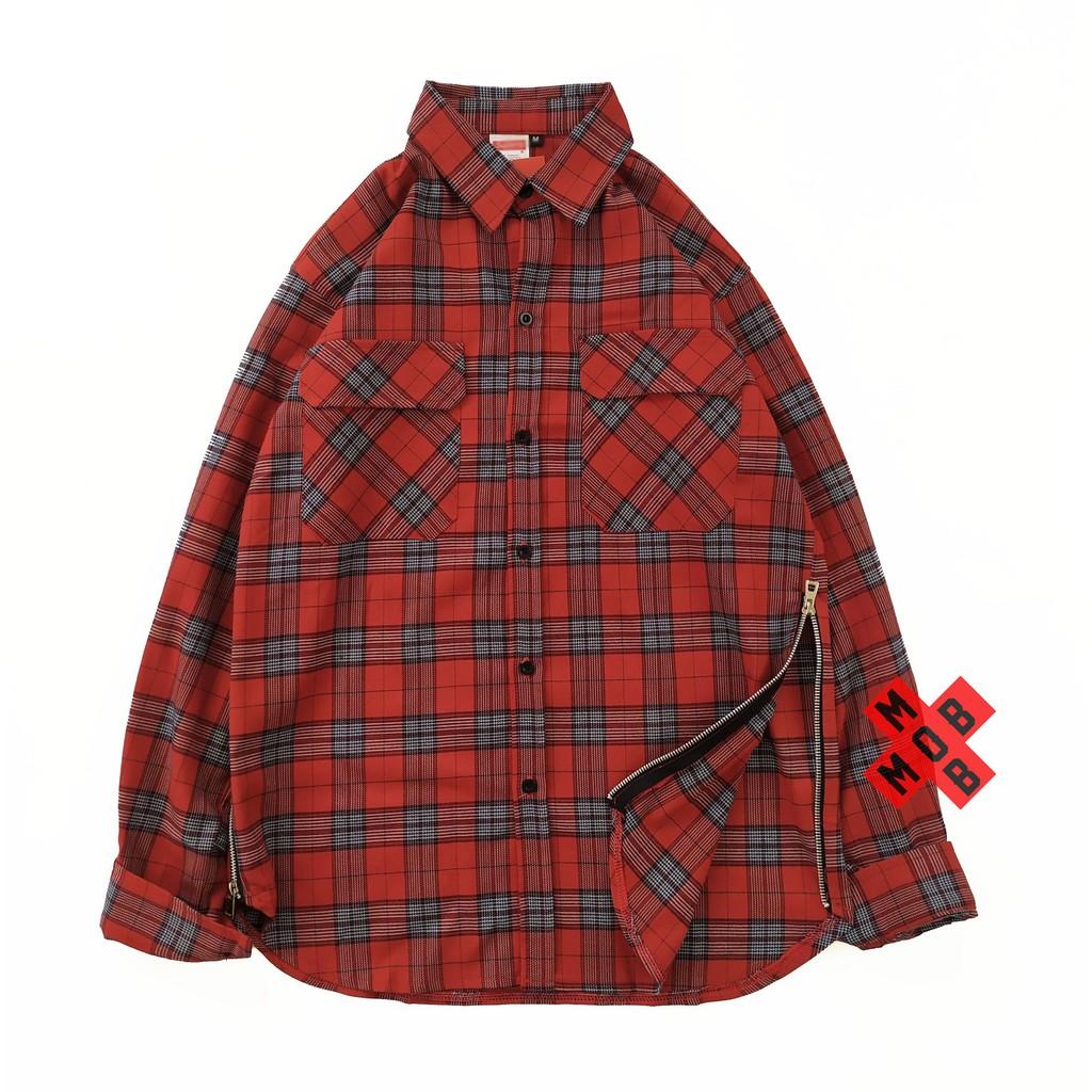 Áo flannel form rộng ullzang cực chất