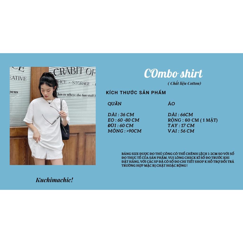 Kuchimachic- Set áo phông kèm quần khoét lưng mã SET2229
