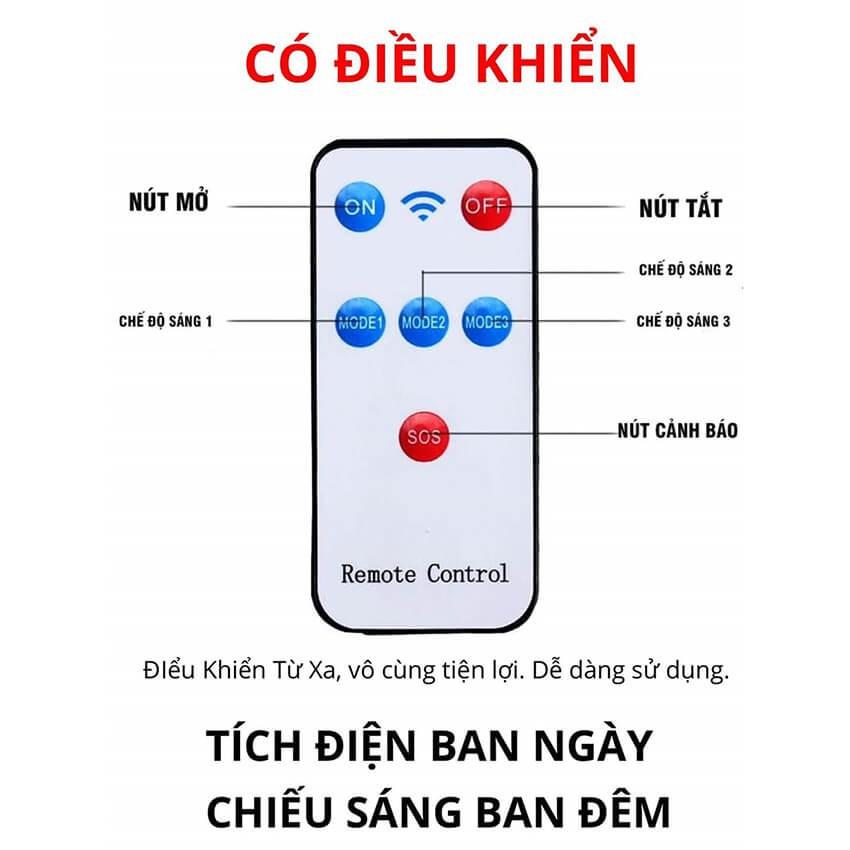 Đèn Led Năng Lượng Mặt Trời Cảm Biến Chuyển Động 120 Led Cob - Pin Tách Rời 3 Chế Độ Sáng Tiện Lợi