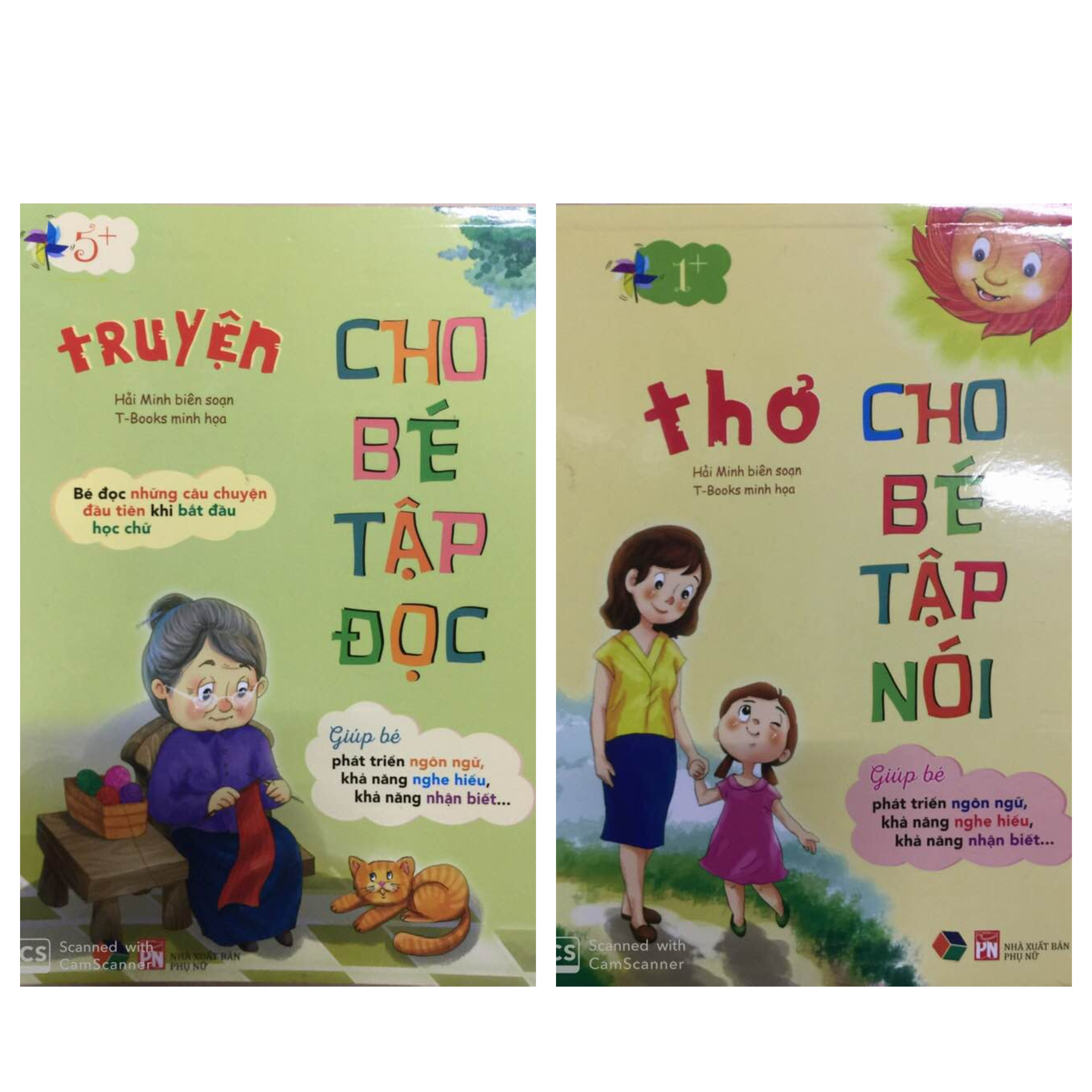 Combo 2 cuốn Thơ cho bé tập nói và truyện cho bé tập đọc