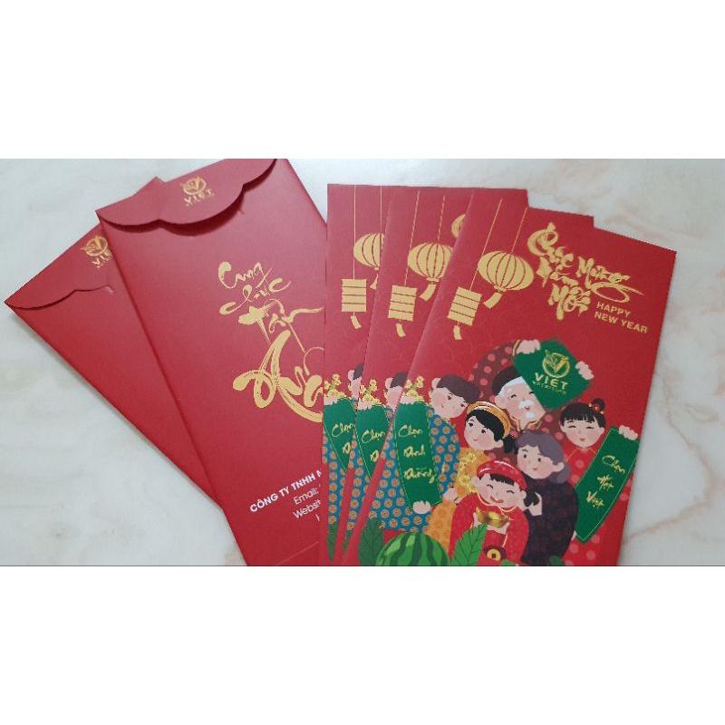 Bao lì xì Tết Vietnut xấp 5 bao