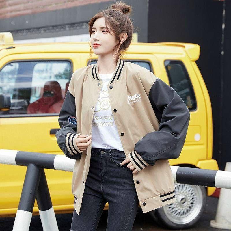 Áo khoác dù bomber logo thêu BADGE nam nữ mặc