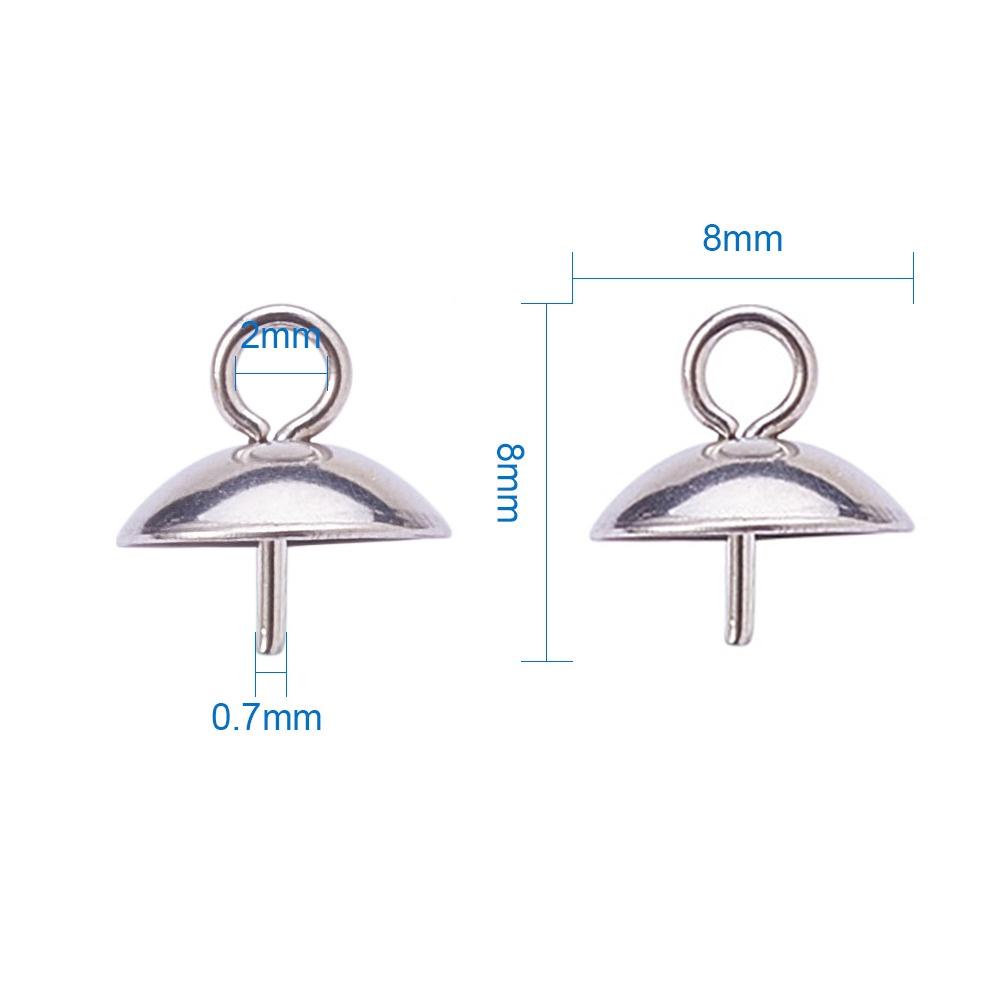Set 10 Chốt Gắn Mặt Dây Chuyền Handmade Resin, Phụ Kiện Làm Trang Sức DIY Cổ Trang - Trường Thịnh Sài Gòn