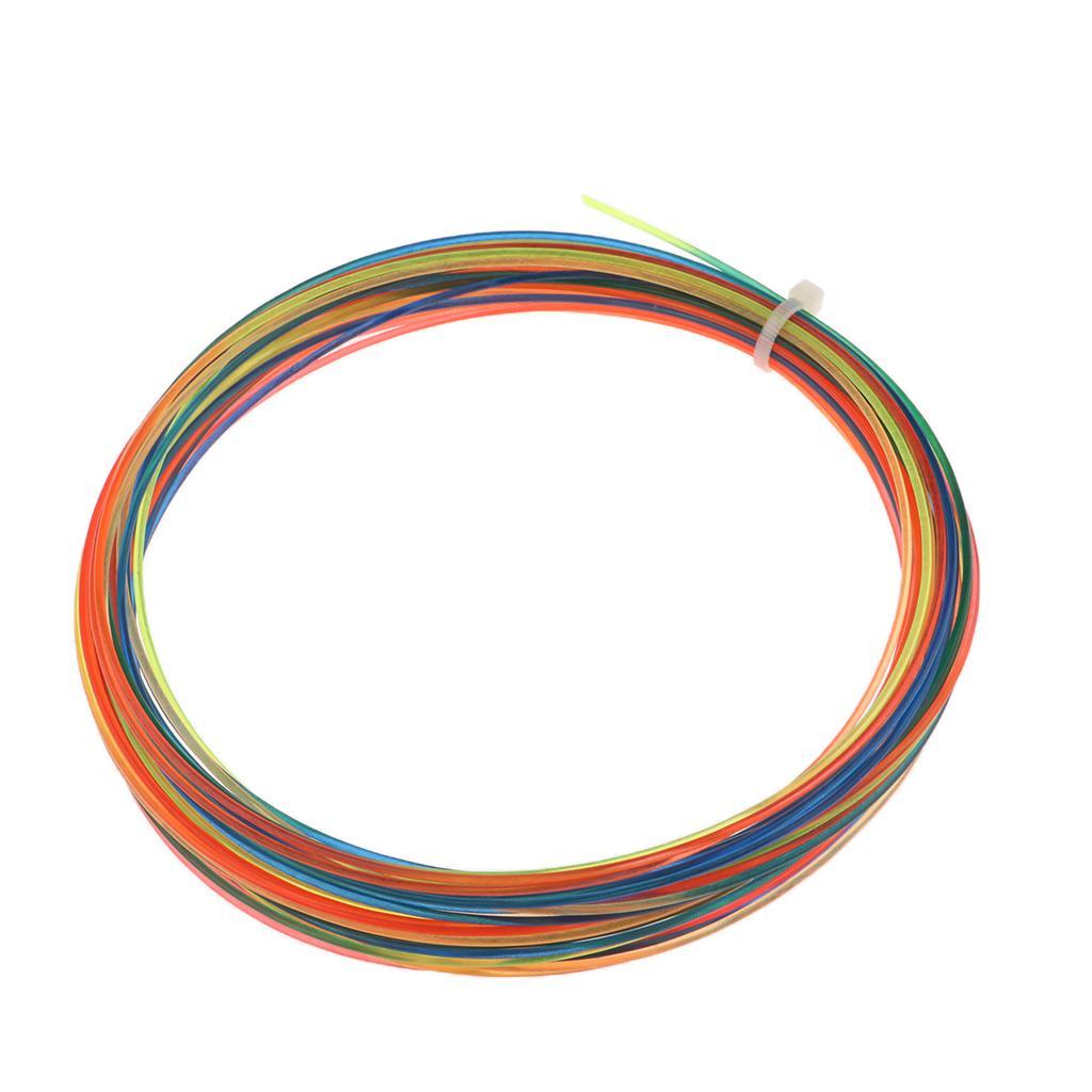 4-52m Rainbow Colorful Tennis Racket Racquet String High Elastic Thread