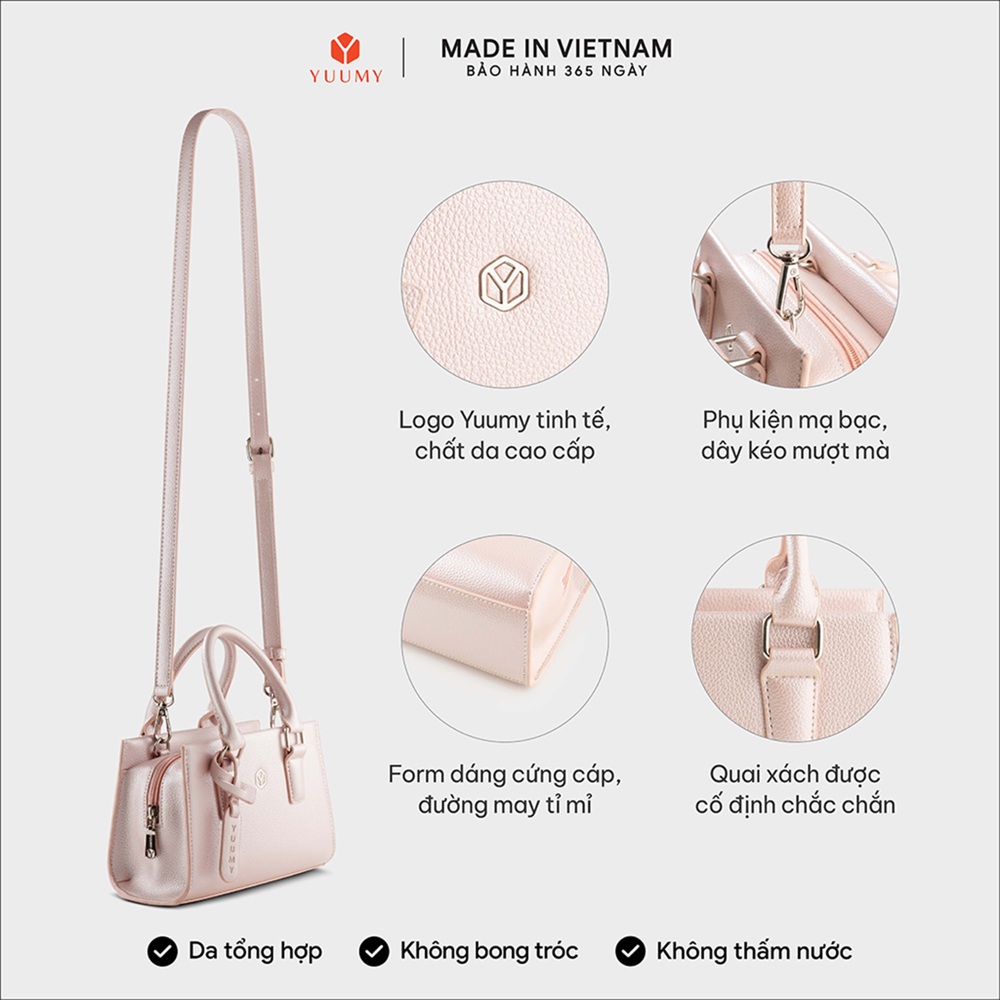 Túi đeo chéo nữ YUUMY YN343 (BST Pink Obsessed)