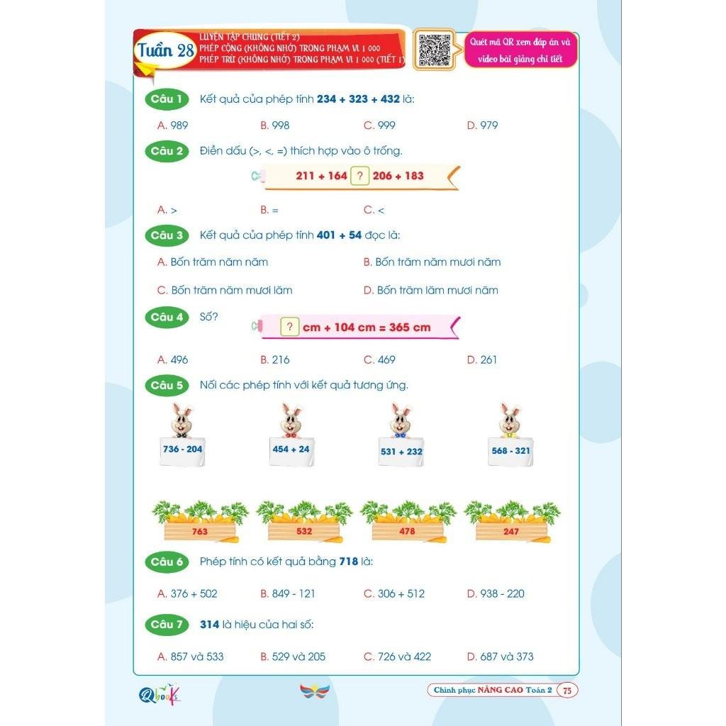 Chinh Phục Nâng Cao Toán Lớp 2 - Cánh Diều - Cả Năm ( 1 Cuốn )  - Bản Quyền