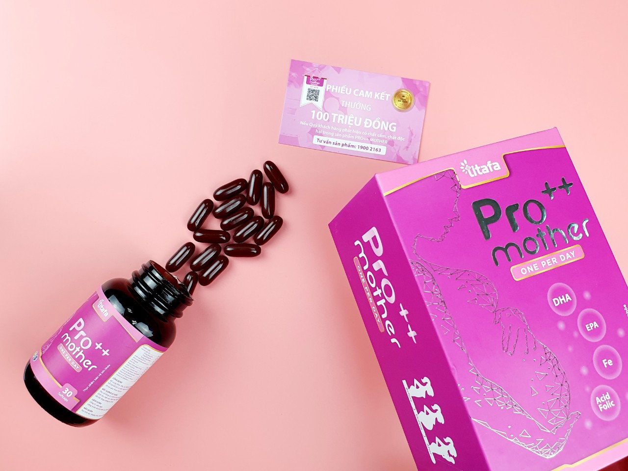 Viên uống bổ bầu PRO++MOTHER - Bổ sung dưỡng chất cho phụ nữ trước, trong và sau mang thai