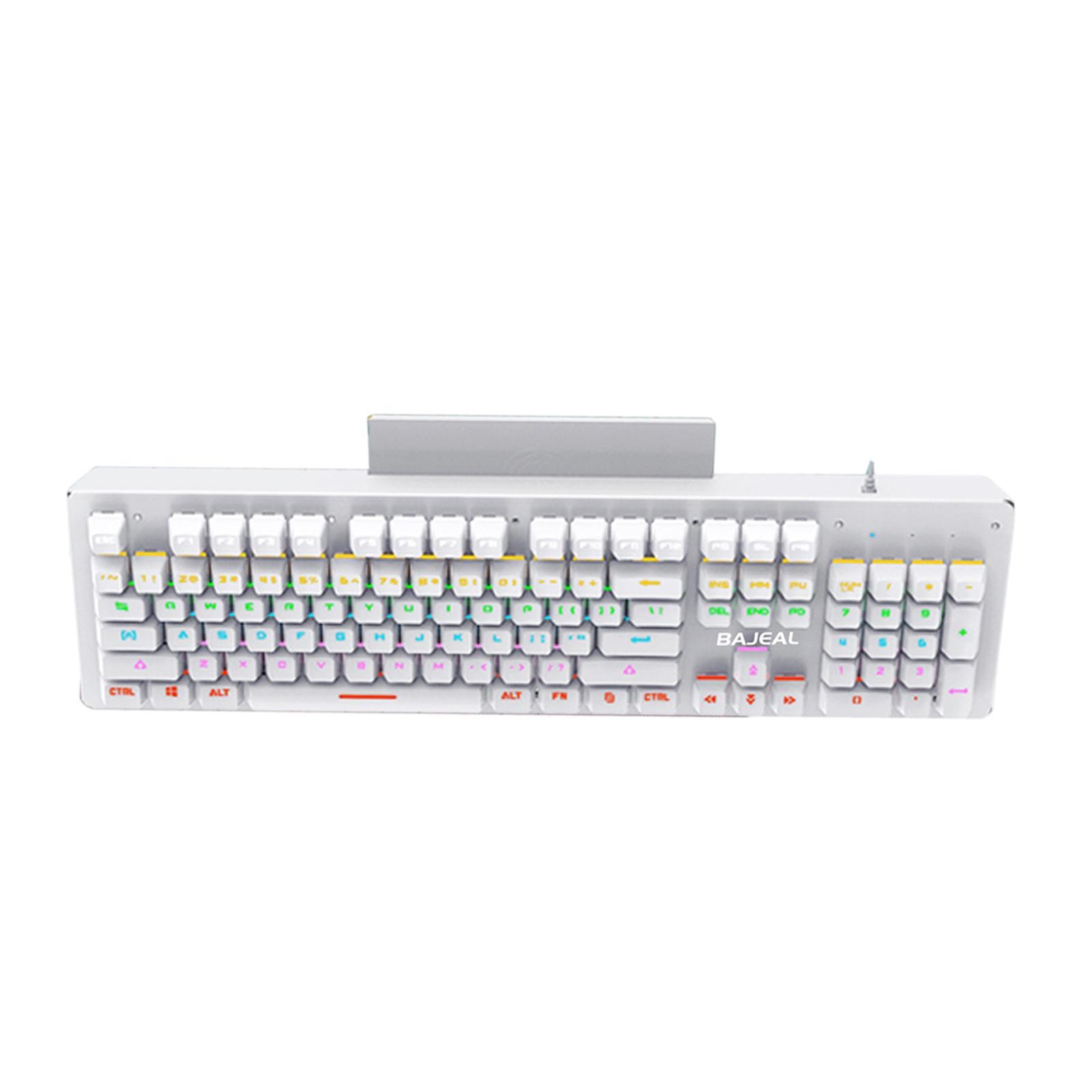 Wired Gaming Mechanical Keyboard  104 Key White
