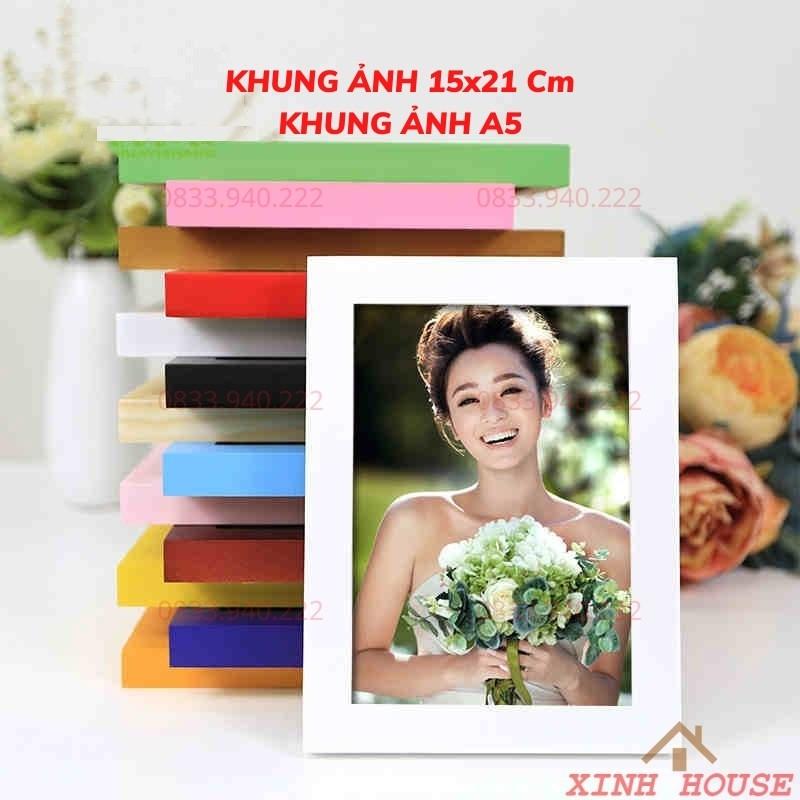 Khung Ảnh Treo Tường 15x21 cm, Khung Ảnh A5 - Bảo Hành Gãy, Vỡ - Hỗ Trợ In Hình