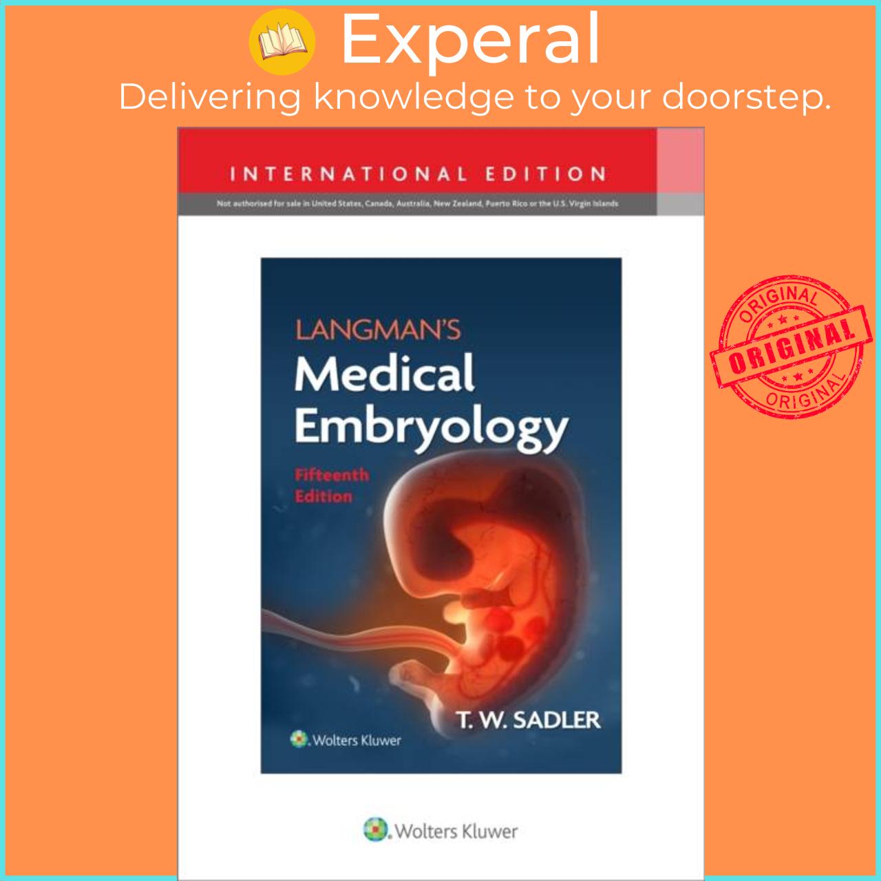 Sách - Langman's Medical Embryology by Dr. T.W., PhD Sadler (UK edition, paperback)