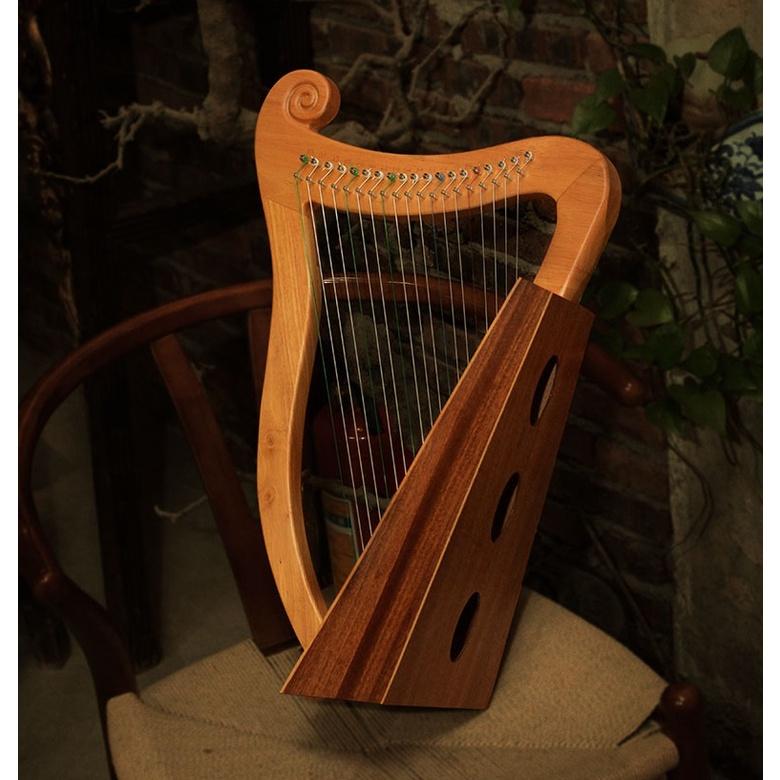 (CÓ VIDEO) ĐÀN HARP (HẠC CẦM, ĐÀN HẠC) 19 DÂY gỗ mahogany CHẤT LƯỢNG CAO ÂM THANH TỐT