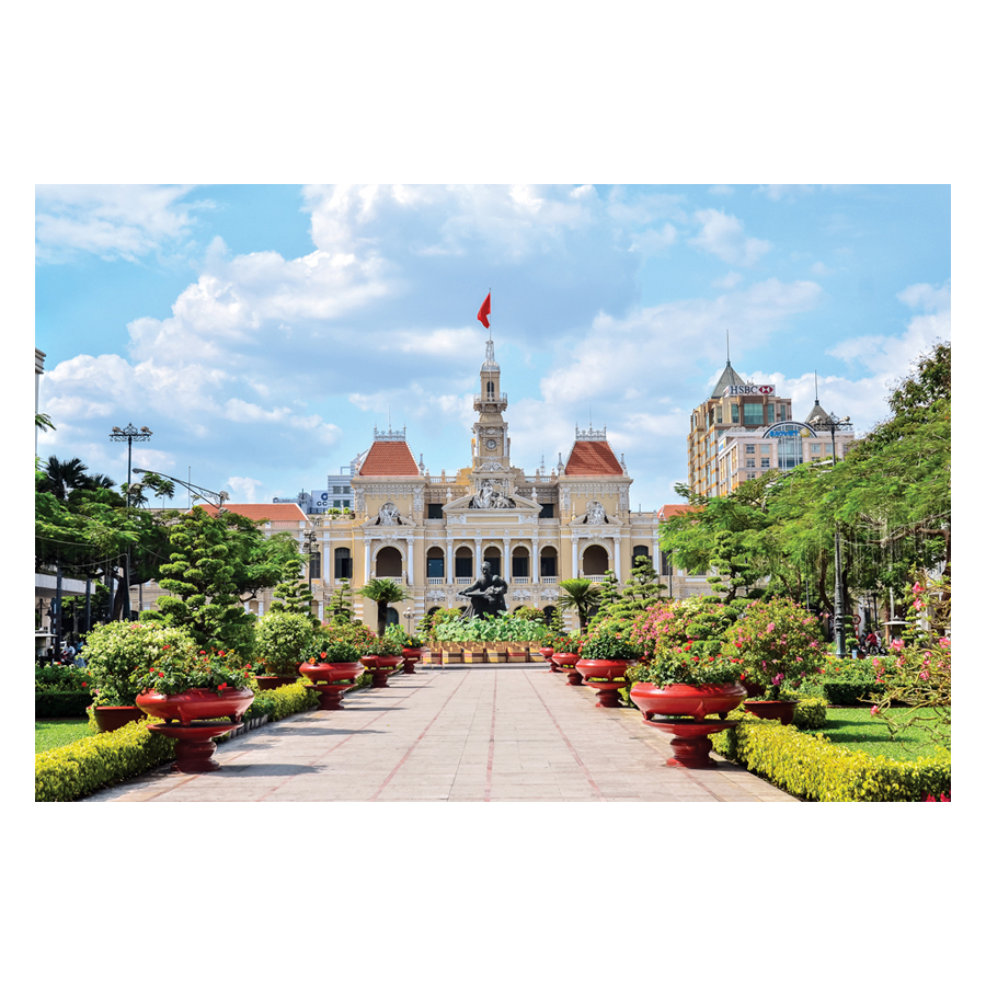Tranh xếp Hình Tia Sáng Trụ Sở UBND Thành Phố Tia Sáng