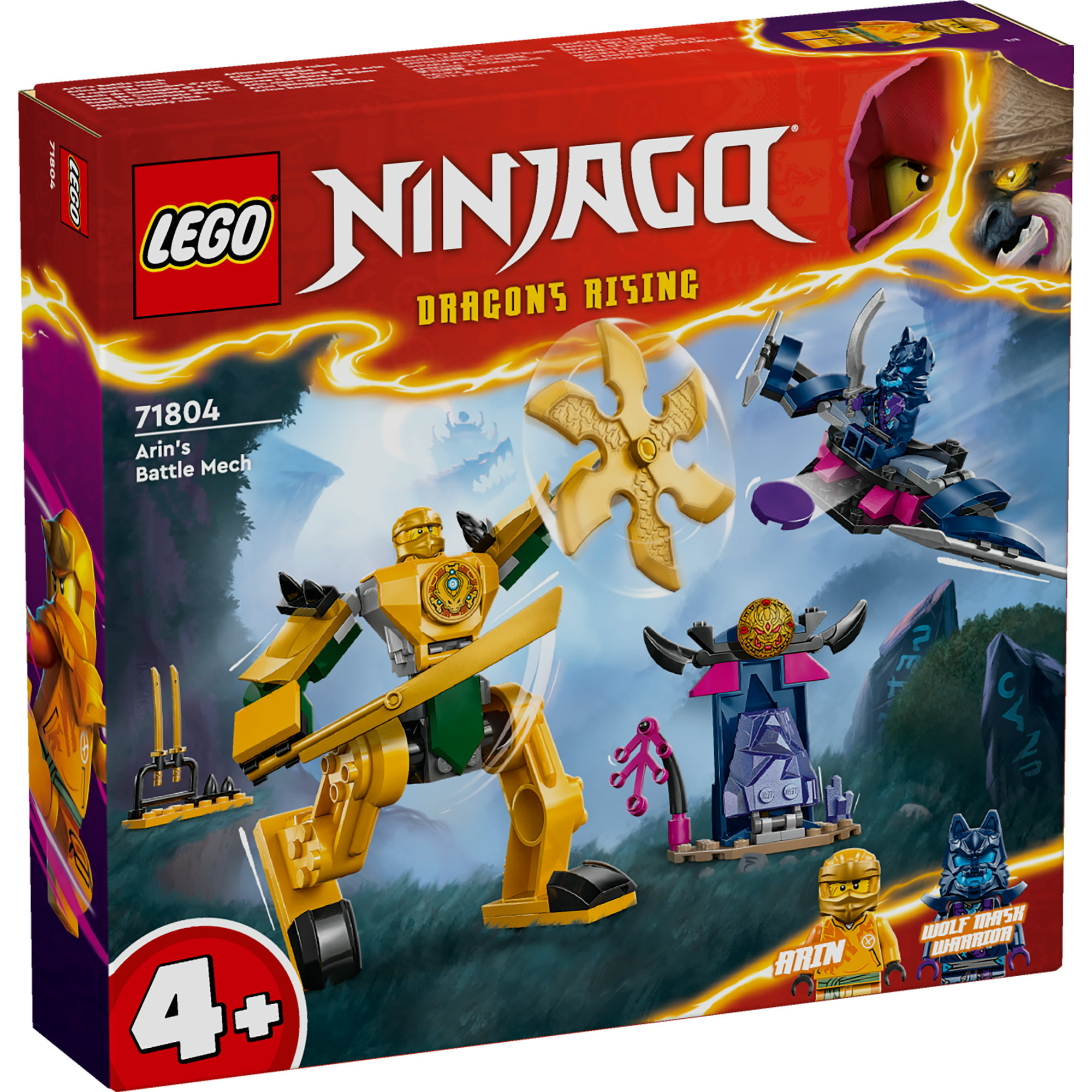 LEGO NINJAGO 71804 Đồ chơi lắp ráp Chiến giáp của Arin (104 chi tiết)