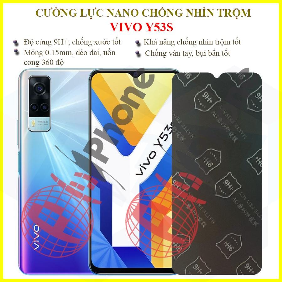 Dán chống nhìn trộm dành cho  Vivo Y53s - Dán cường lực dẻo nano 9H+