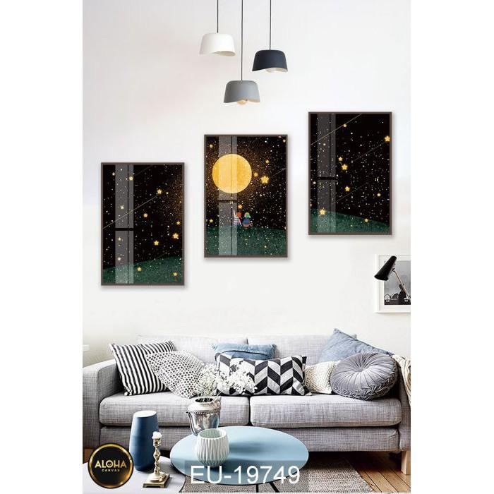 MUA 1 TẶNG 1 3 Tranh Canvas Treo Tường Phòng Ngủ Phòng Khách Cầu Thang Phòng Bếp