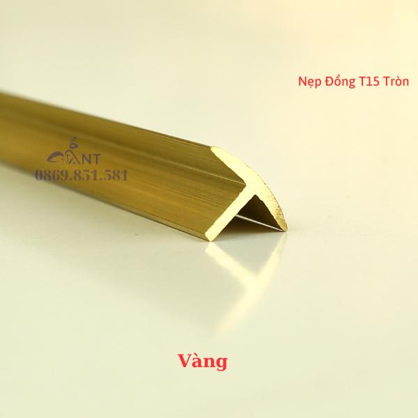 Nẹp Đồng T15 Tròn đủ màu, Nẹp đồng chống trơn, thanh dài 4m HỖ TRỢ CẮT THEO KÍCH THƯỚC