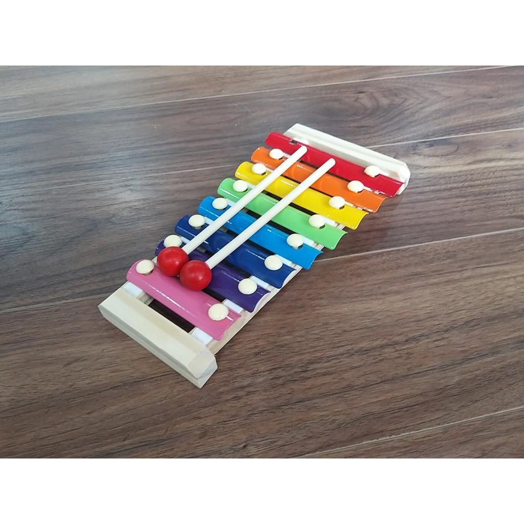 Đồ chơi âm nhac Đàn Xylophone gỗ 8 thanh quãng-Đồ chơi giáo dục