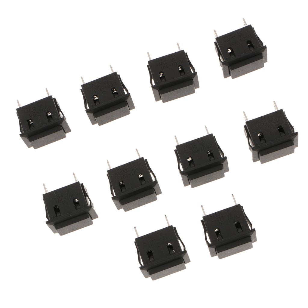 10x Ô Tô Xe Tải Tự Động Thuyền 10A/125V 6A/250V Trên/Tắt Nút Nhấn Tặng Móc công Tắc